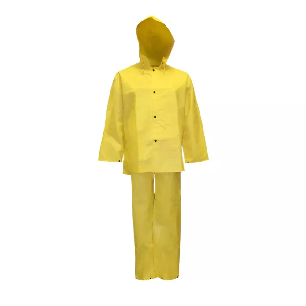 Defiance FR™ Three-Piece Rain Suit with Bib Pants & Detachable Hood