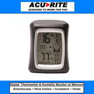 Digital Thermometer and Humidity Gauge for the Home or Egg Incubator