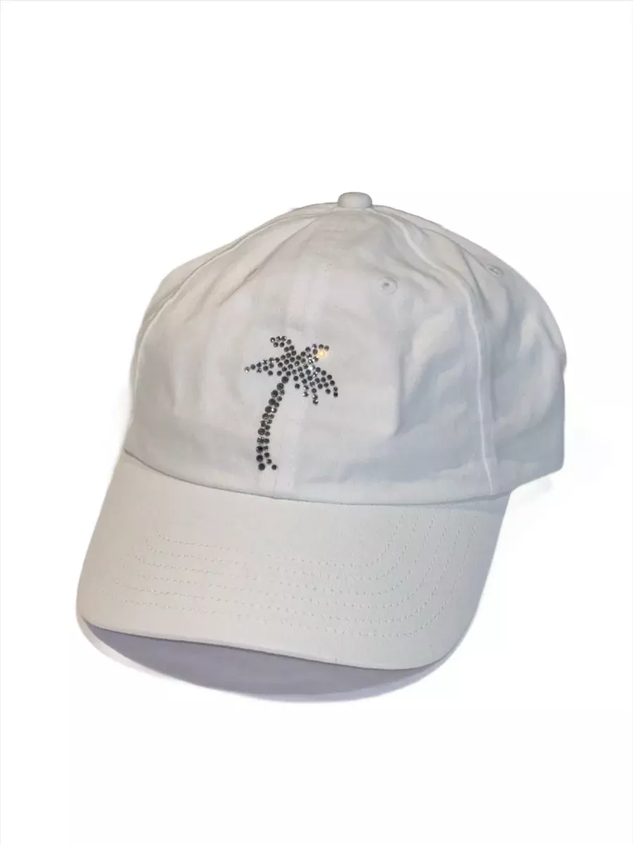 Dolly Mama- Palm Tree Baseball Cap White
