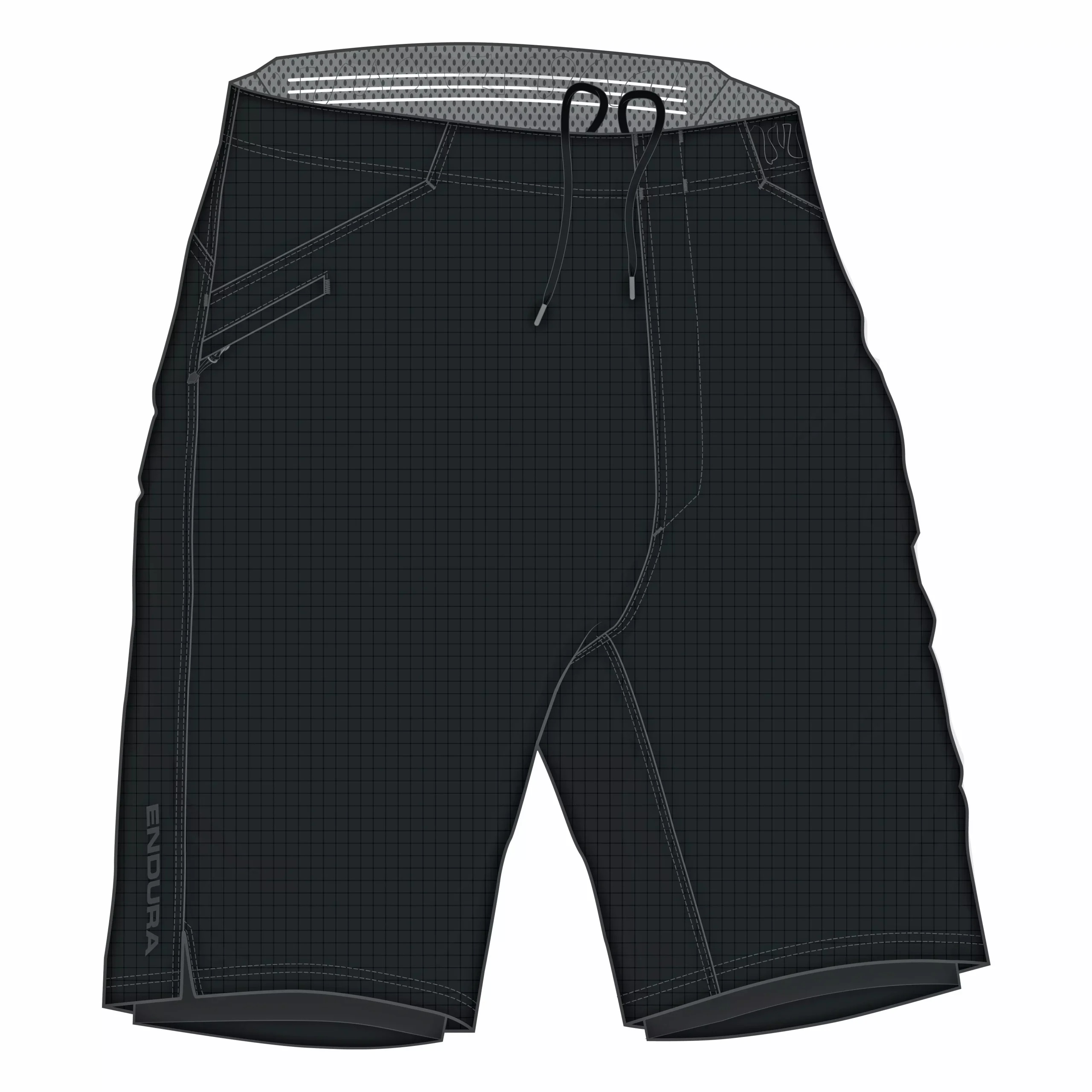 Endura Loop baggy short with liner Black XL