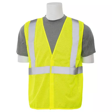 ERB Class 2 Hi Vis Lime Economy Mesh Safety Vest S362-L