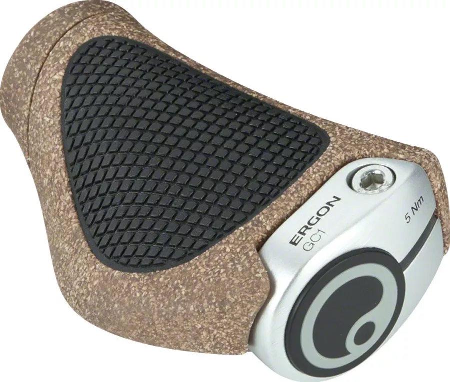 Ergon GC1 BioKork Grips – Lock-On Rohloff/Nexus Black/Tan
