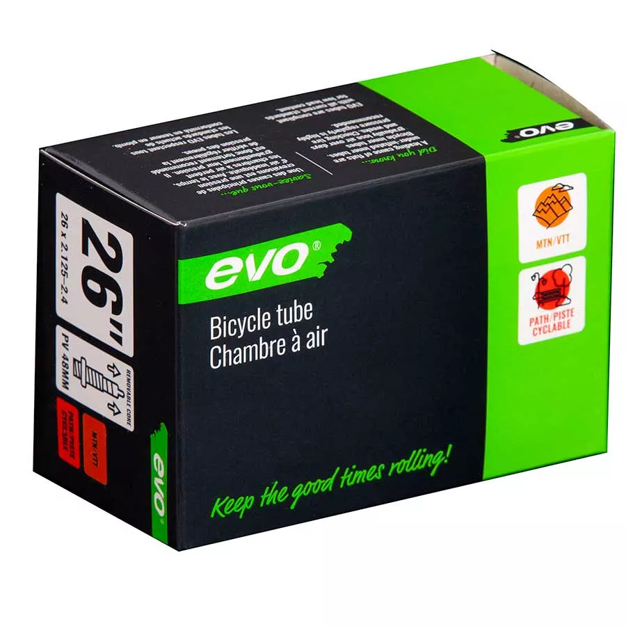 EVO Presta Tube Length: 48mm 26” 2.125-2.40