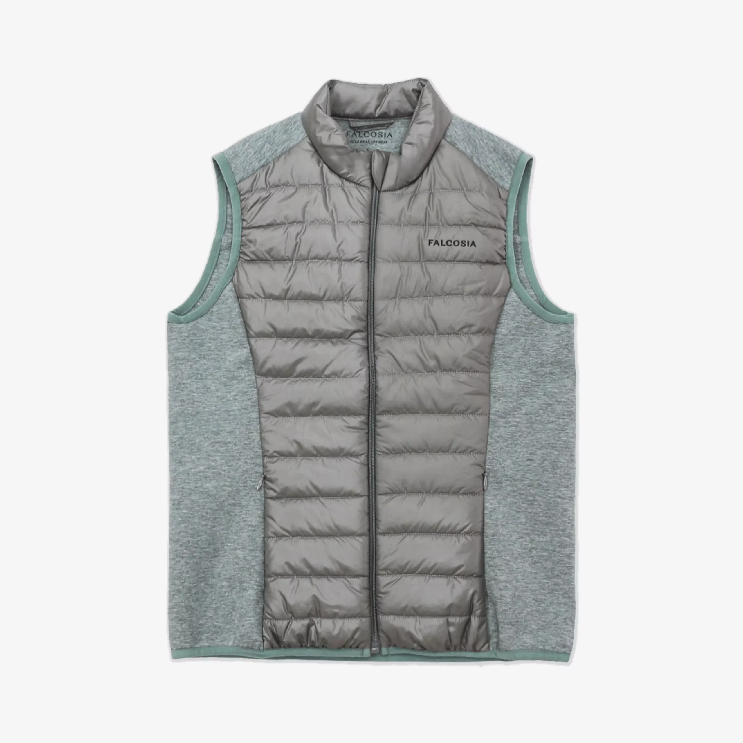 FalcosiaWomen’s Cotton Patchwork Vest- Grey