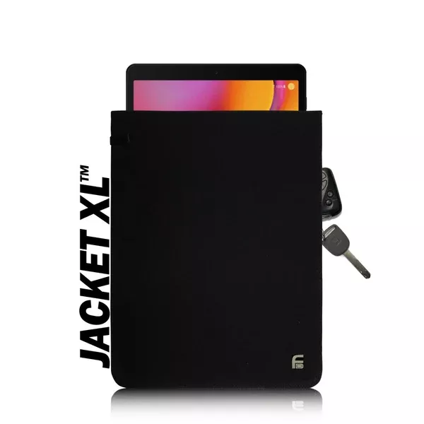 Faraday jacket XL black canvas 9.5 x 12.5 tablet privacy bag – Faraday Defense