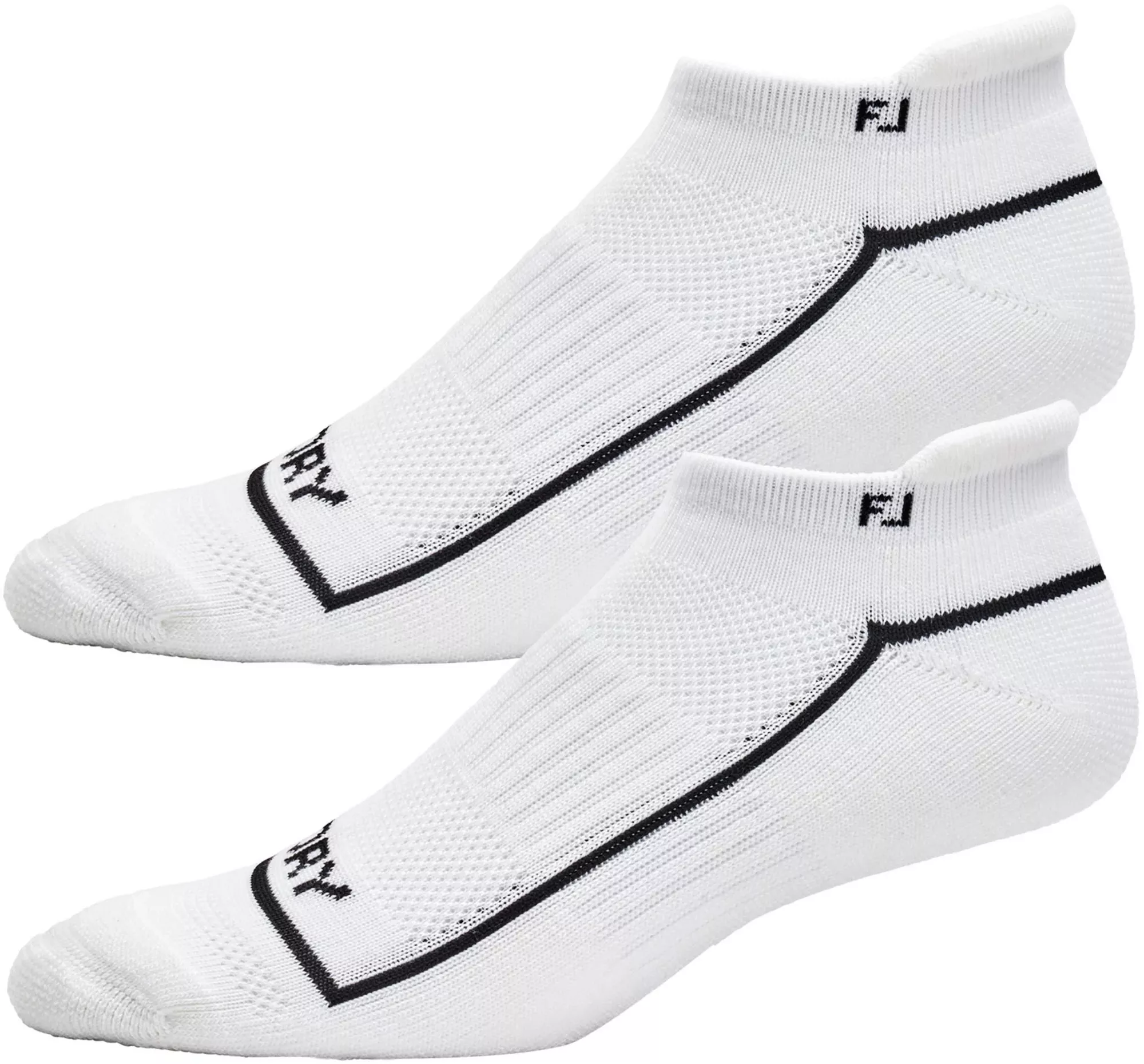 FootJoy Women’s Pro Dry Lightweight Roll Tab Socks-Black or White