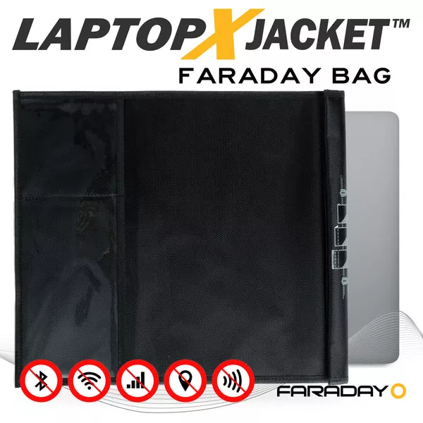 Forensic Grade Computer Tablet Bag XXL (14″ x 16″) – Faraday Defense