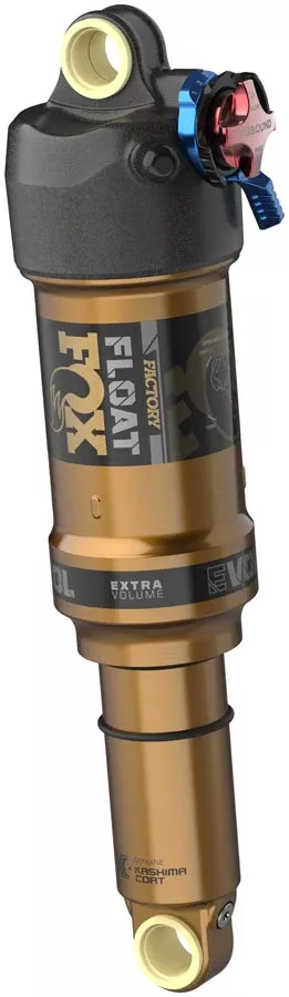 FOX FLOAT Factory Rear Shock – Metric 190 x 45 mm 0.5 Spacer 2-Position Lever EVOL LV Kashima Coat