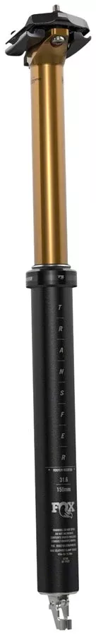 FOX Transfer Factory Dropper Seatpost – 30.9 mm 120 mm Internal Routing Kashima Coat