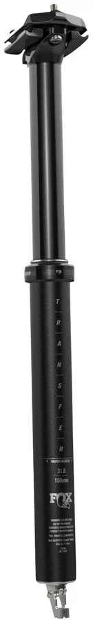 FOX Transfer Performance Elite Dropper Seatpost – 30.9 mm 120 mm Internal Routing Anodized BLK