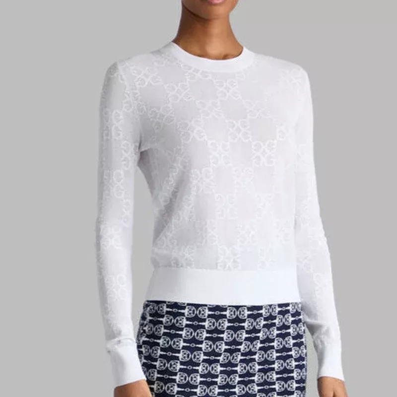 G/FORE Pointelle Sweater - White