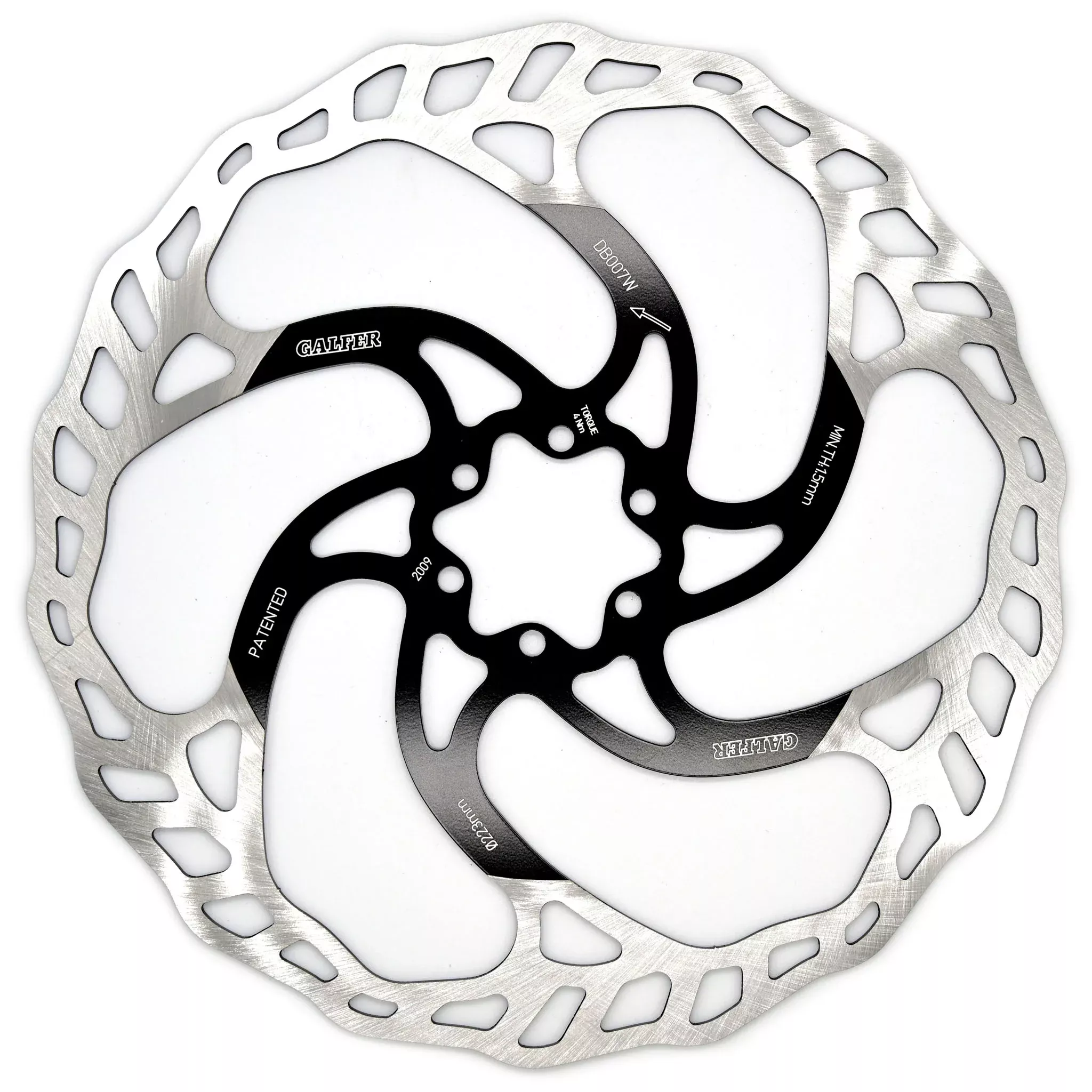 Galfer MTB/E-Bike Disc Brake Rotor – 223mm 6-Bolt 2.0mm