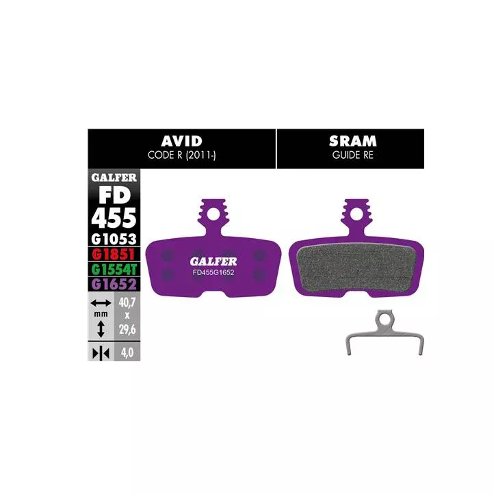 Galfer SRAM Code R/RSC/Guide RE Disc Brake Pads – E-Bike Compound