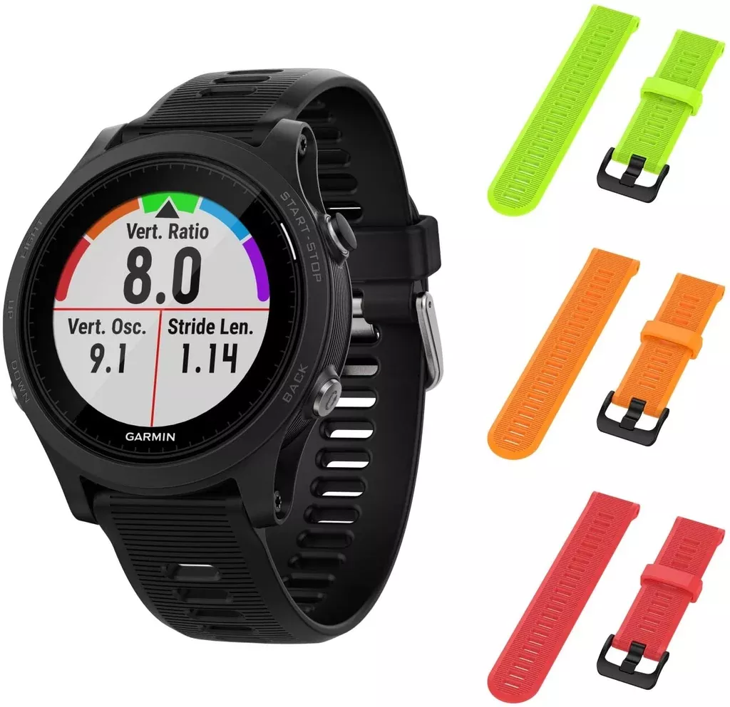 Garmin Forerunner 945 GPS Running Smartwatch with Included Wearable4U 3 Straps Bundle (Slate/Navy Blue/Black) …