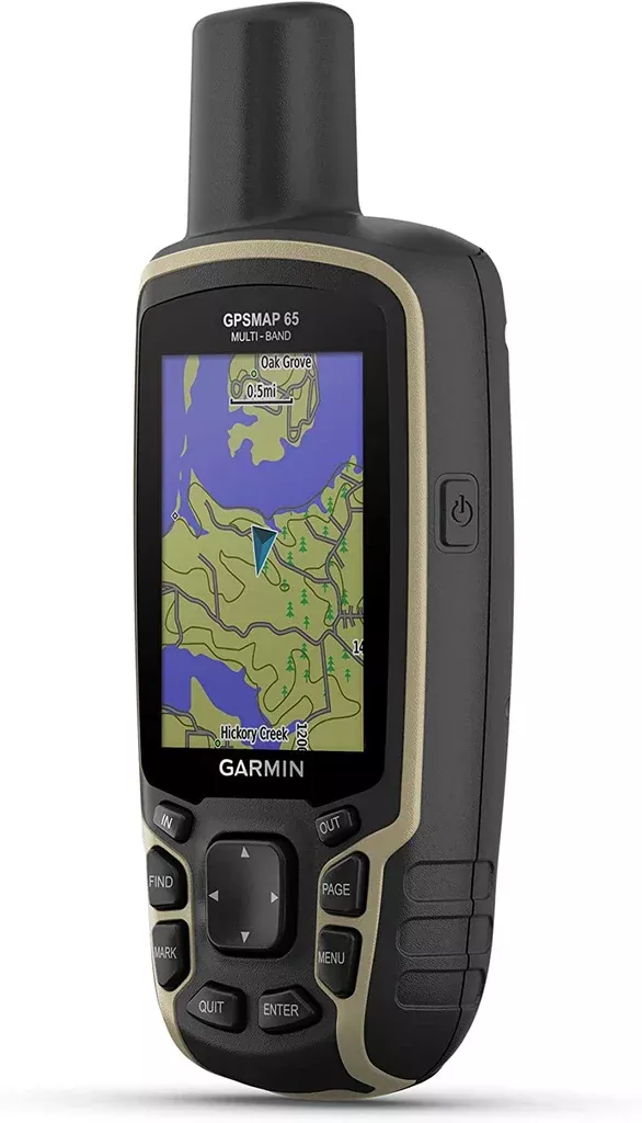 Garmin GPSMAP 65, Button-Operated Handheld with Expanded Satellite Support and Multi-Band Technology, 2.6″ Color Display