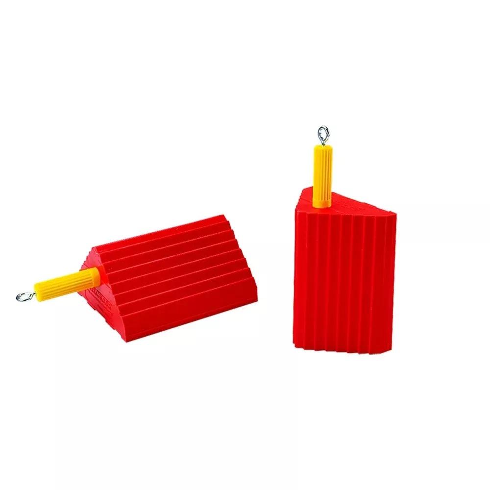 General-Purpose Utility Wheel Chock -Roped Pair – 32″ Max Tire Diameter – 30,000 Lbs Capacity – UC1400-4.5-P