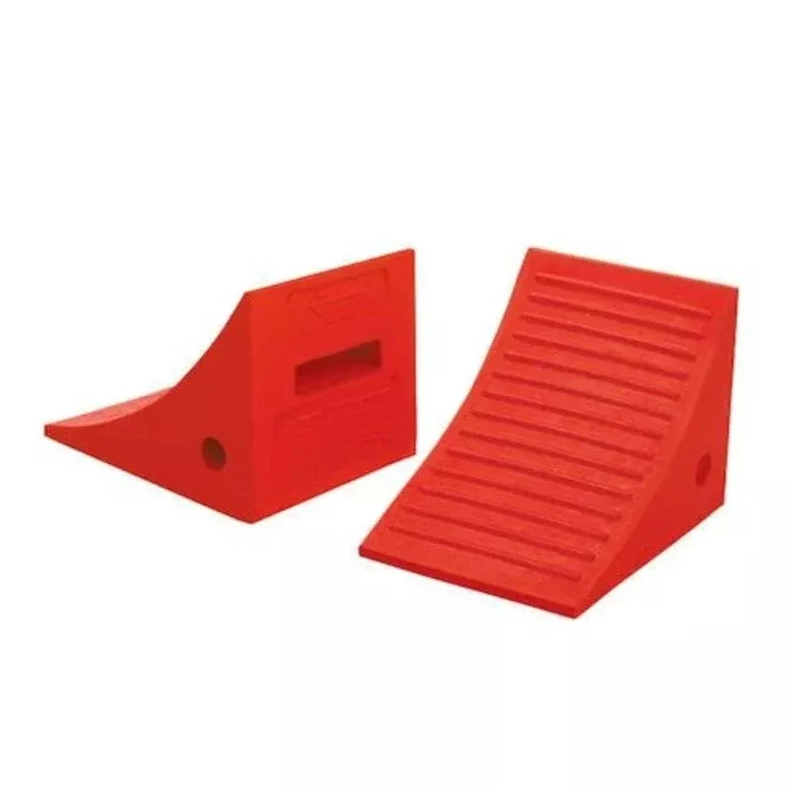 General-Purpose Utility Wheel Chock - Roped Pair -35" Max Tire Diameter - 40,000 Lbs Capacity - UC1600-P