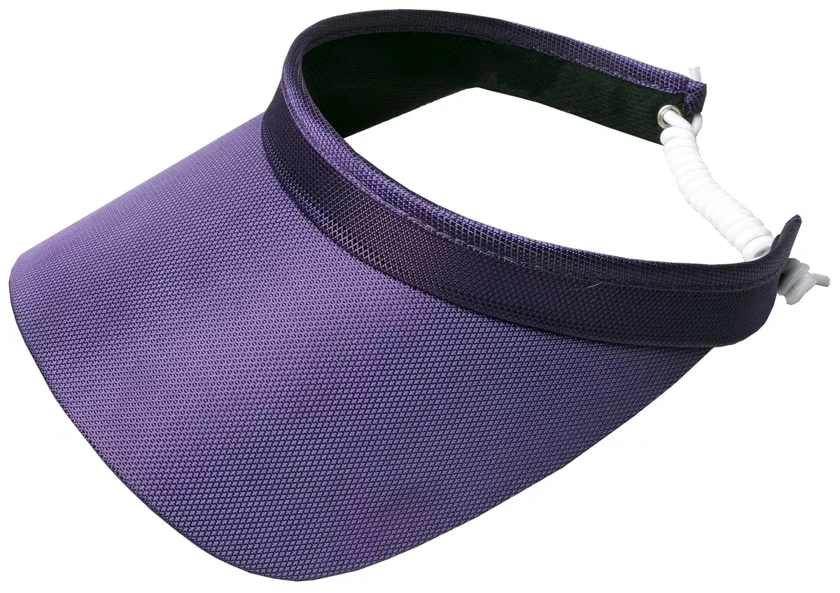Glove It Solid Collection 3.25″ Square Brim Coil Back Visor – 5 Colors