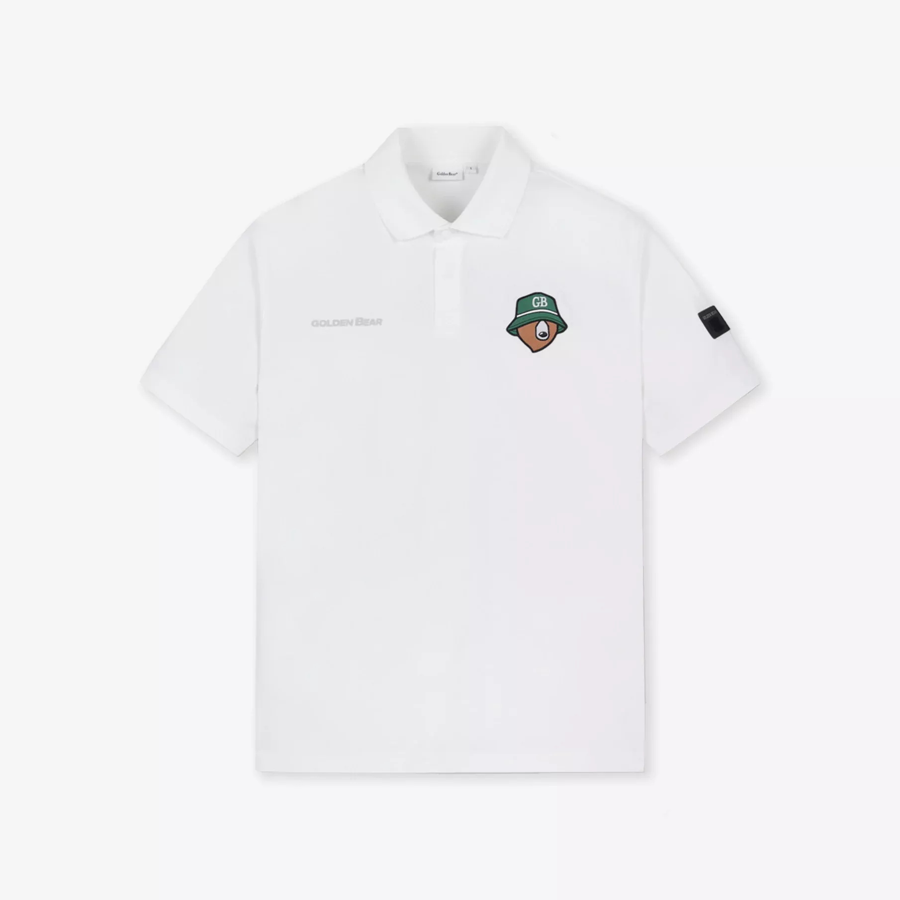 Golden BearMen’s Applique Polo – White