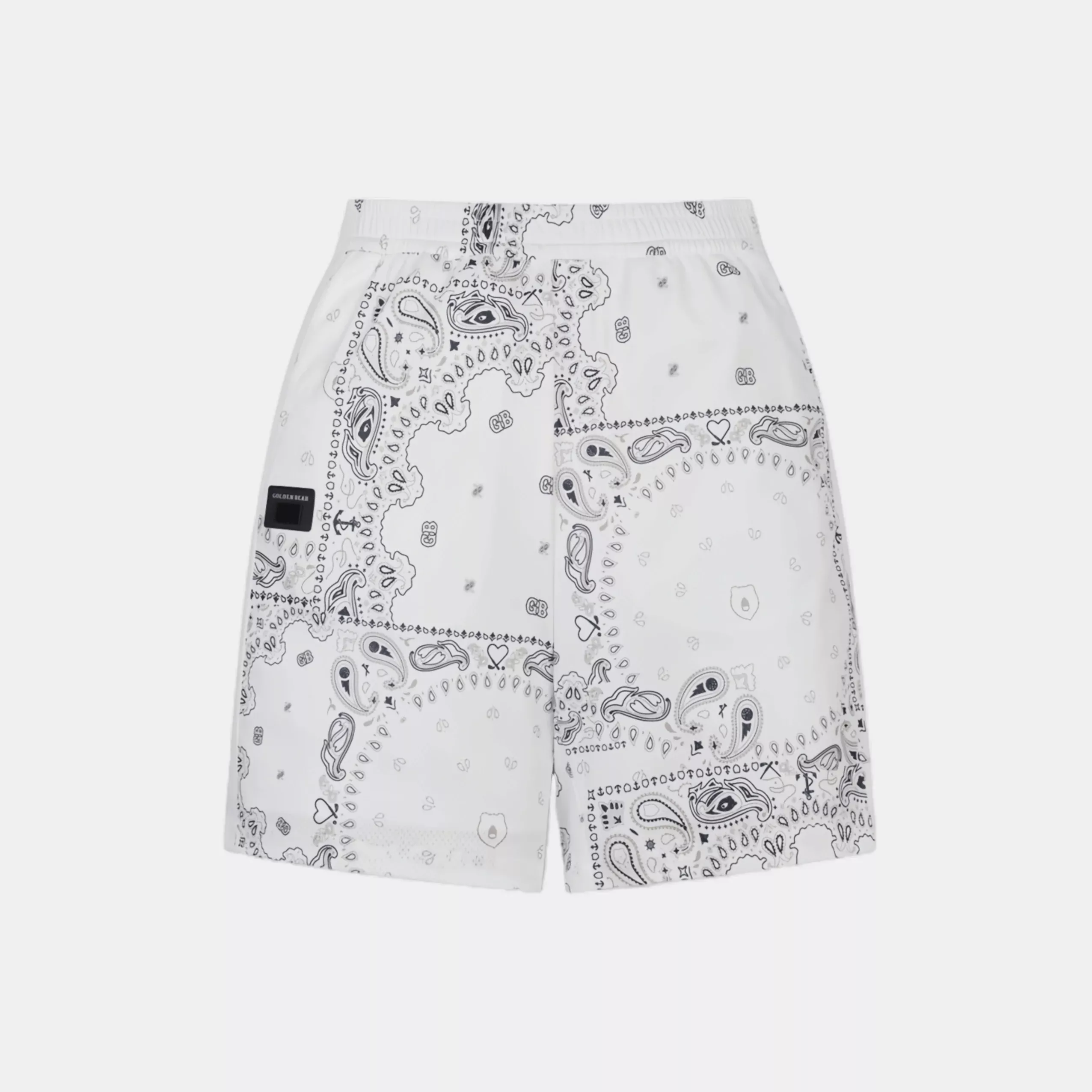 Golden BearMen's Paisley Shorts - White
