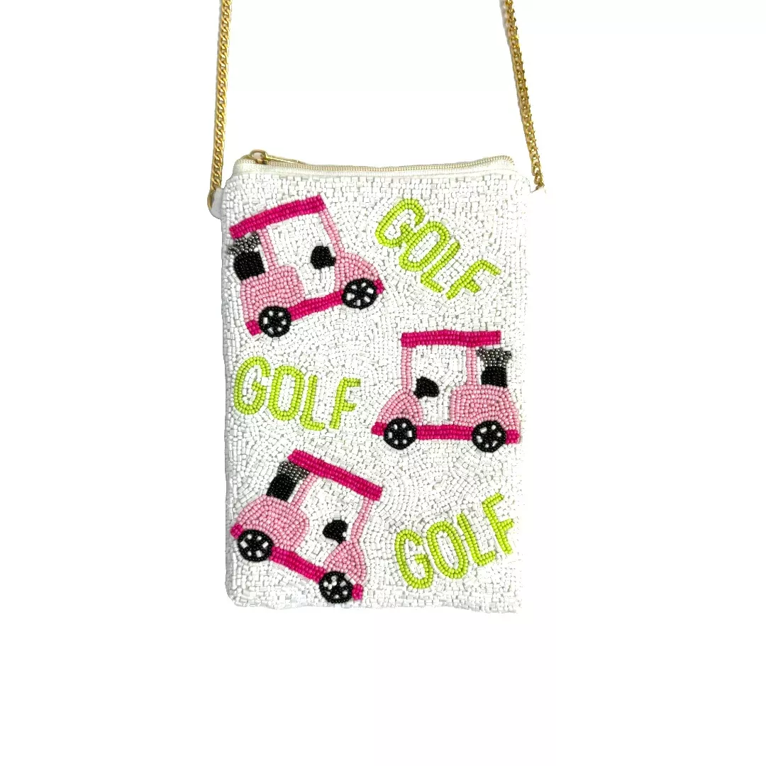 “Golf Carts” Beaddie Phone Bag