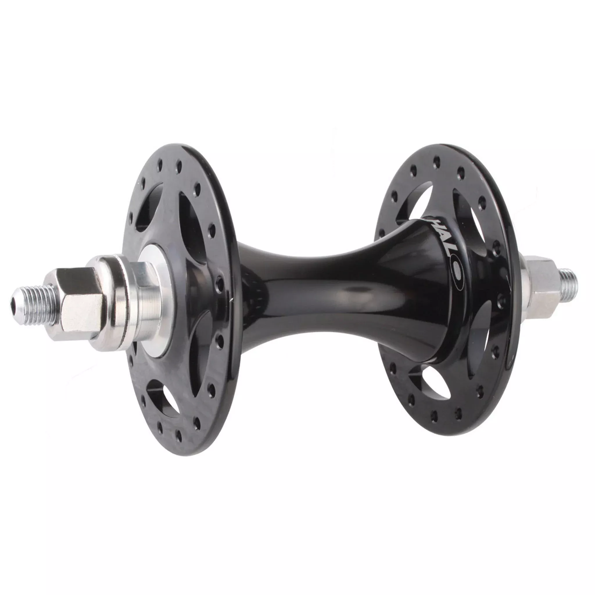 Halo Track Front Hub 32h Black