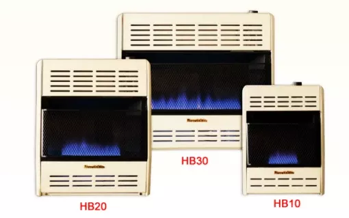 Hearthrite Blue Flame Propane Space Heater, 30K, T-STAT