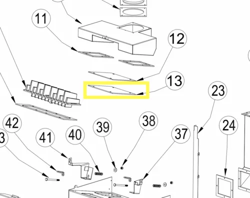 Hearthstone Bristol Relief Door Gasket (3160-710)