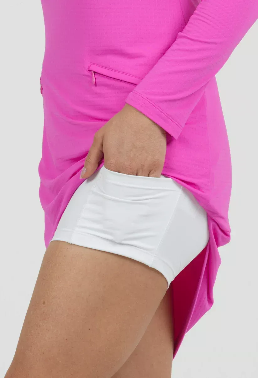 IBKUL Women’s Shorty with Pockets-White