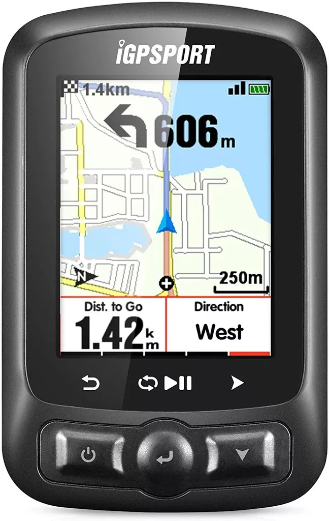 iGPSPORT iGS620 GPS Cycling Computer w/ ANT+ Bicycle Computer, SMS & Call Notification, (HRM +Cycling Sensors)
