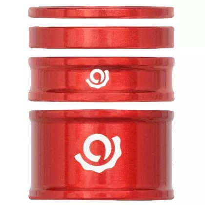 Industry Nine Headset Combo Spacer Kit 1-1/8" Set/4 Red