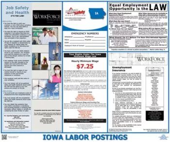 Iowa State Labor Law Poster
