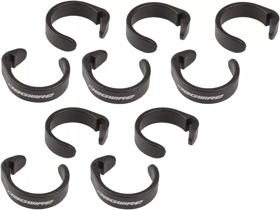 Jagwire Clip Ring for E-Bike Control Wires – 19.0-22.2mm Black Bag/10