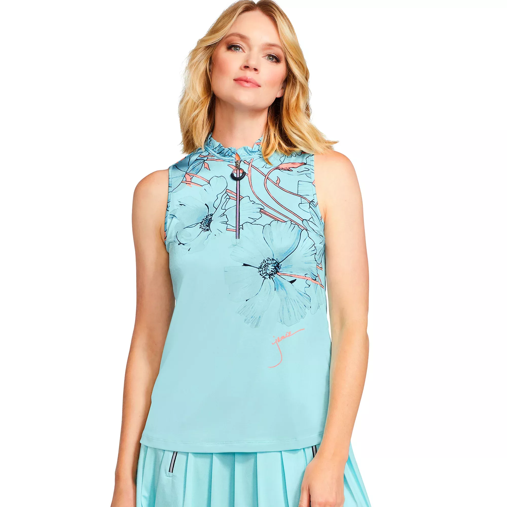 Jamie Sadock Heavenly Collection: Blooms Print Sleeveless Shirt
