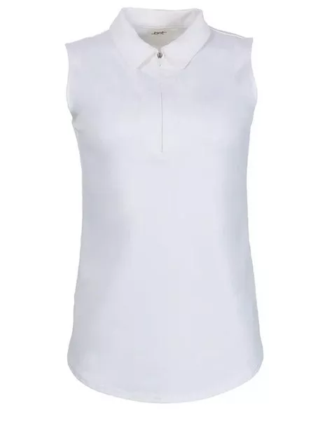 Jofit Sleeveless Polo White