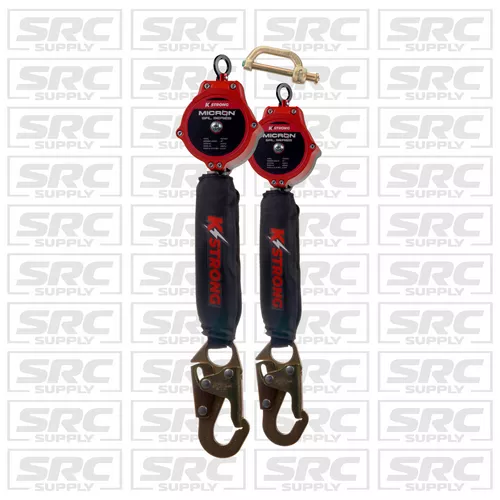 K STRONG DUAL 6FT. MICRON­™ SRL W/ SNAP HOOKS (ANSI) W/HARNESS CONNECTOR