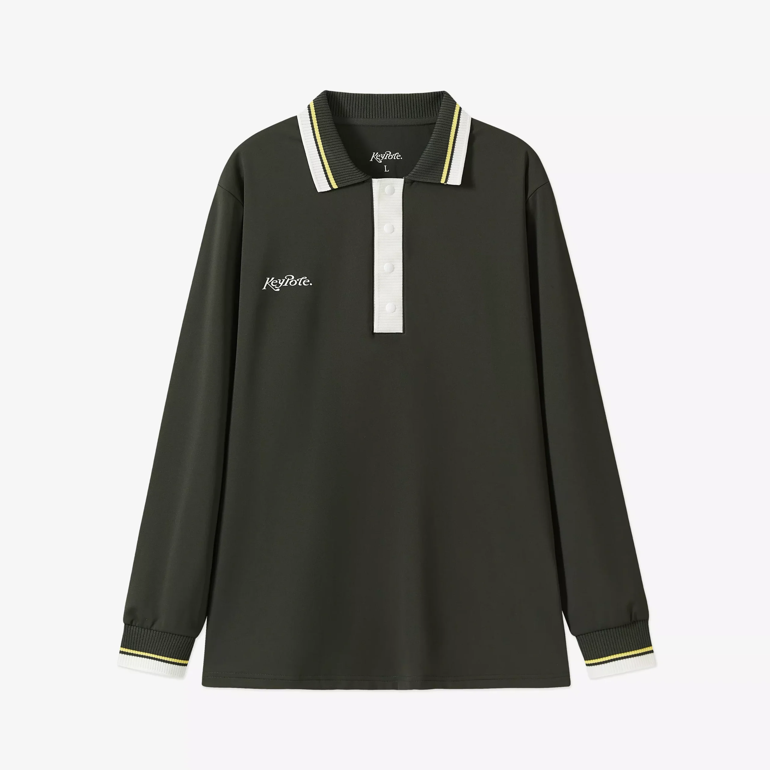 KeypoteMen's Long Sleeve Polo - Forest Green