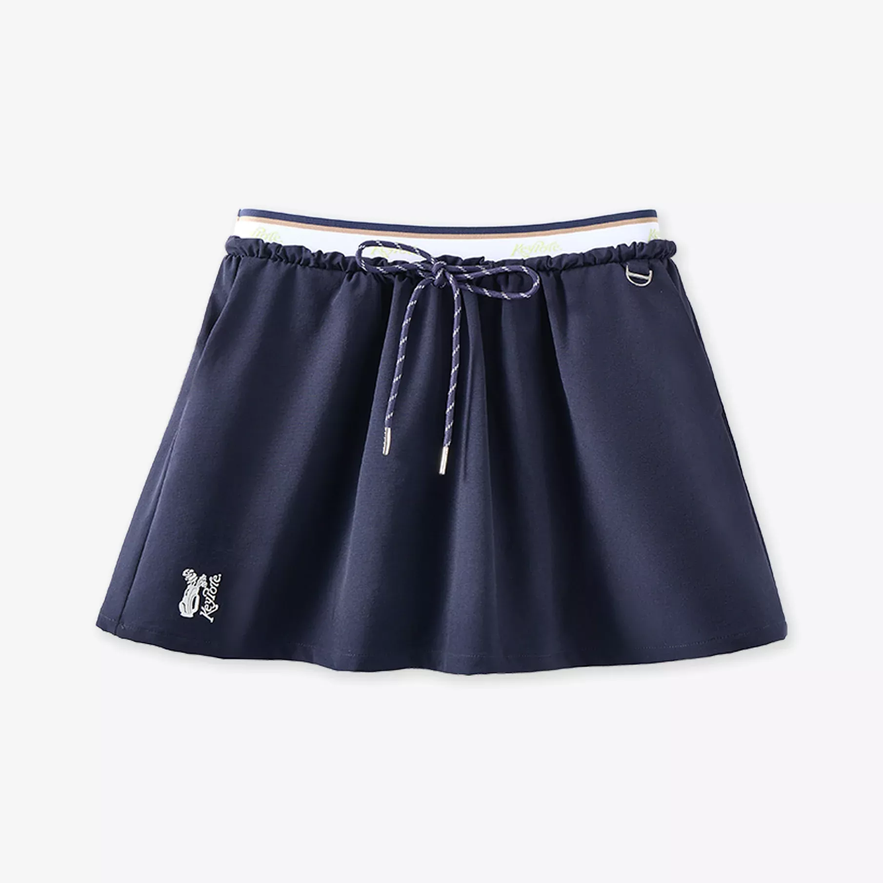 KeypoteWomen’s Drawstring Midi Skort – Navy Blue