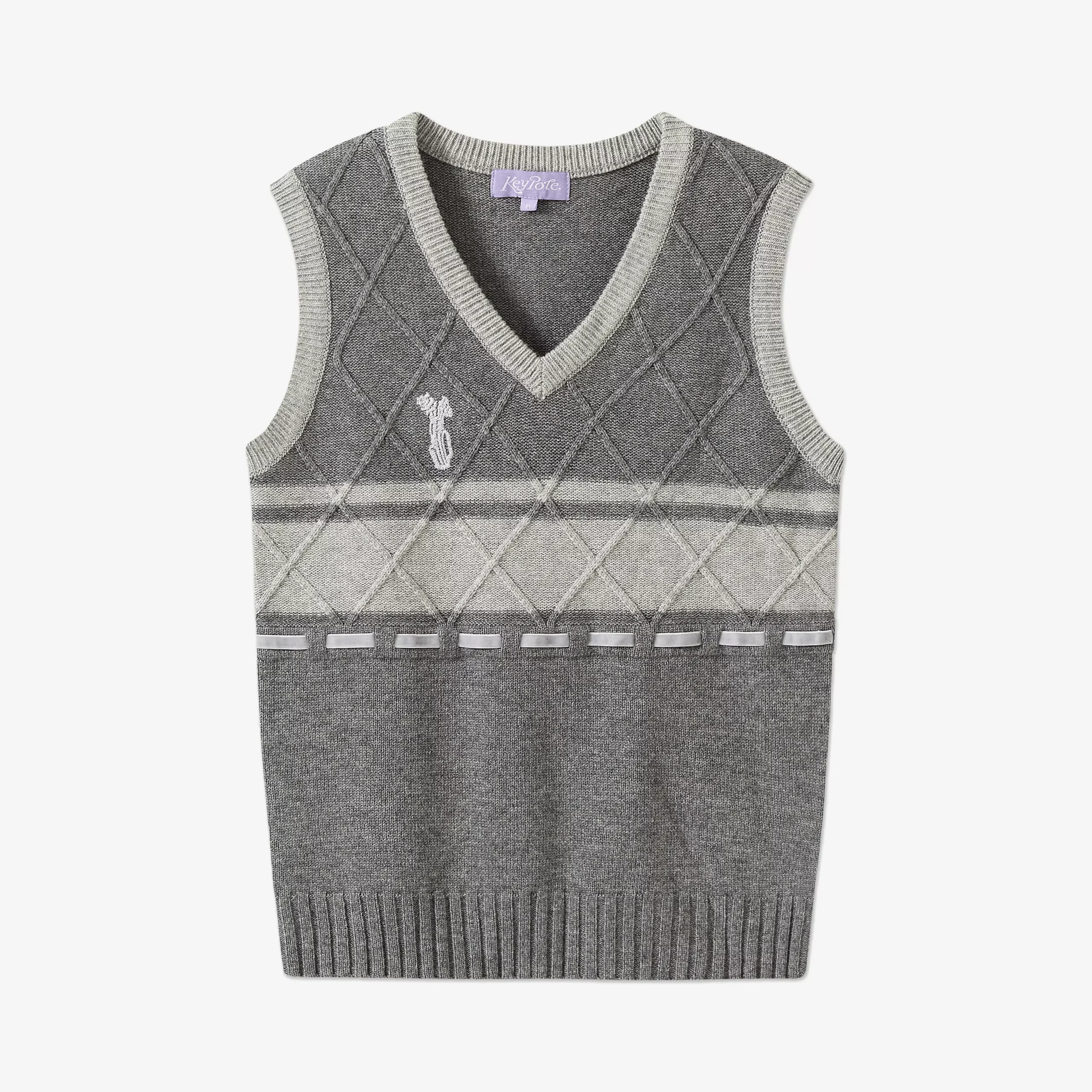 KeypoteWomen's Knitted Vest - Grey