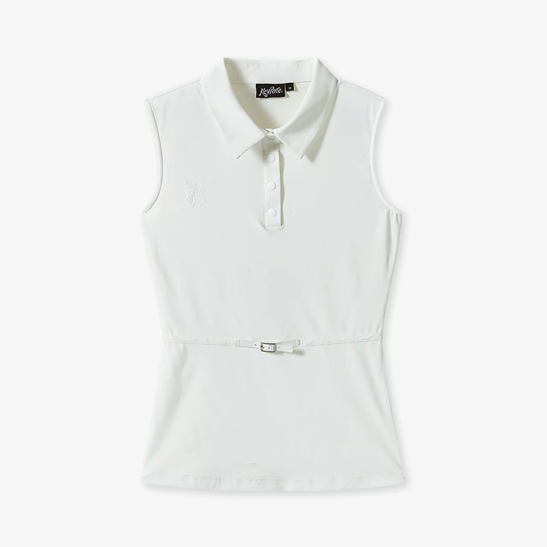 KeypoteWomen’s Sleeveless Polo – White
