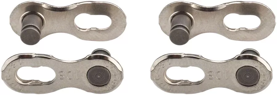 KMC MissingLink CL559R Connector – 10-Speed Reusable Silver 2 Pairs/Card