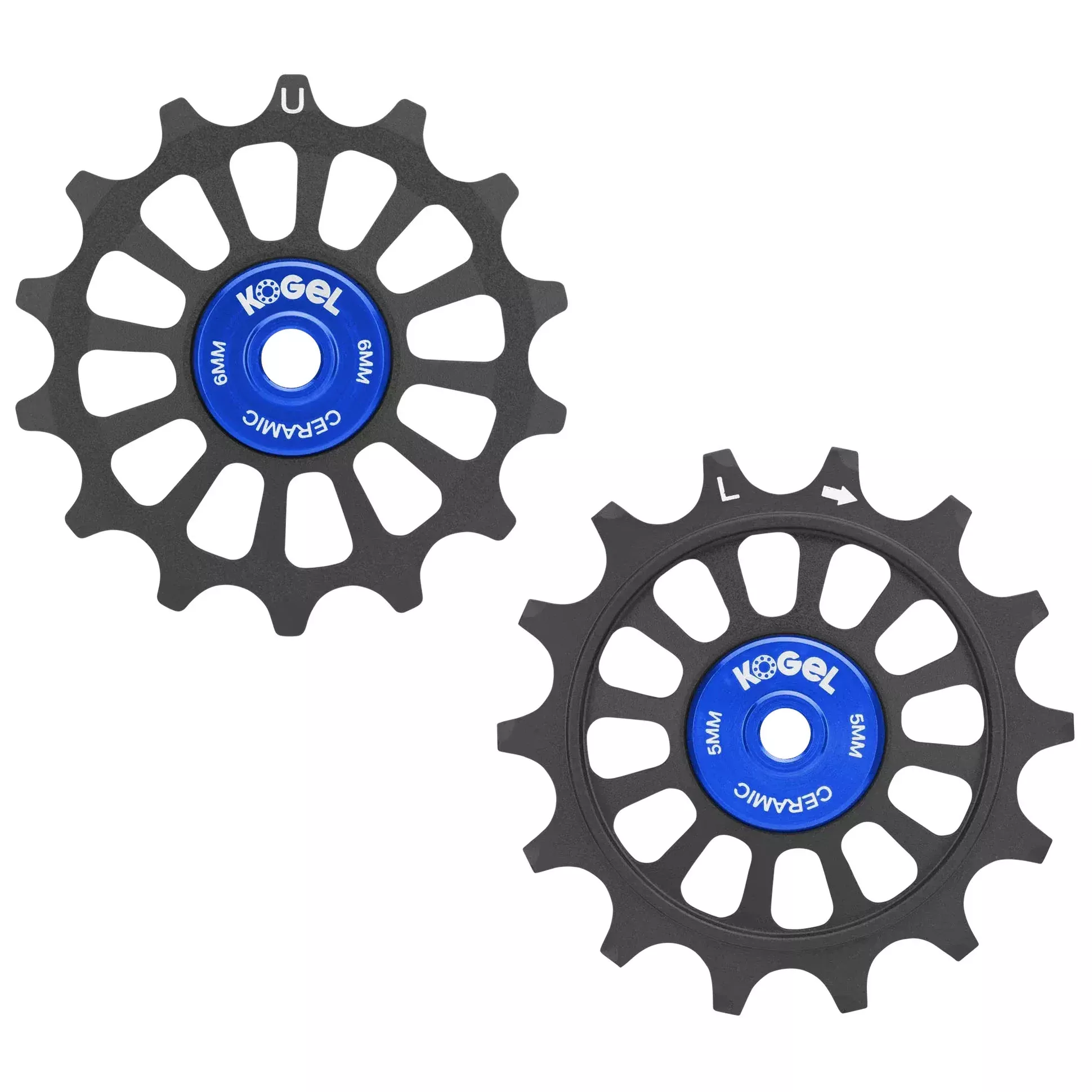 Kogel Bearings 14/14T Hybrid Ceramic Pulley Set SRAM 12 Cross – Blk
