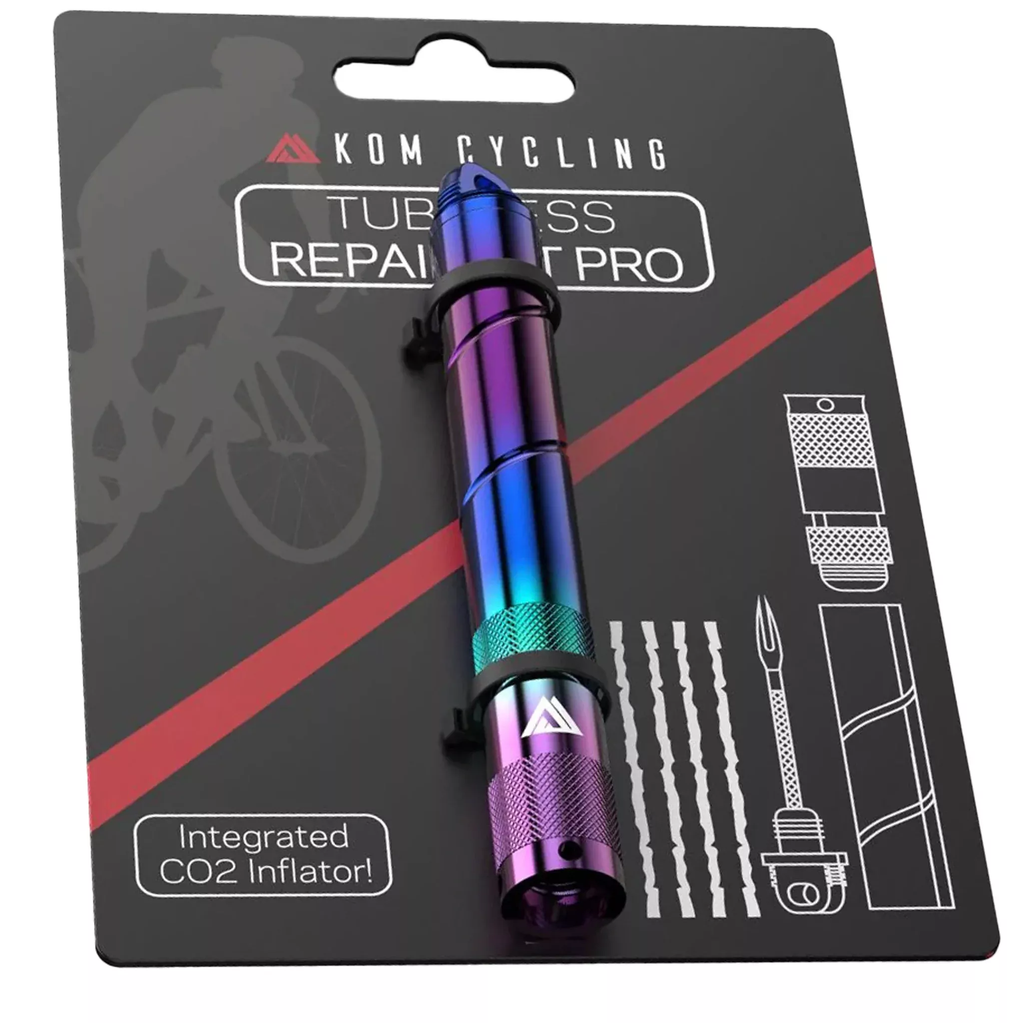 KOM Cycling Tire Repair Tool PRO – Iridecent
