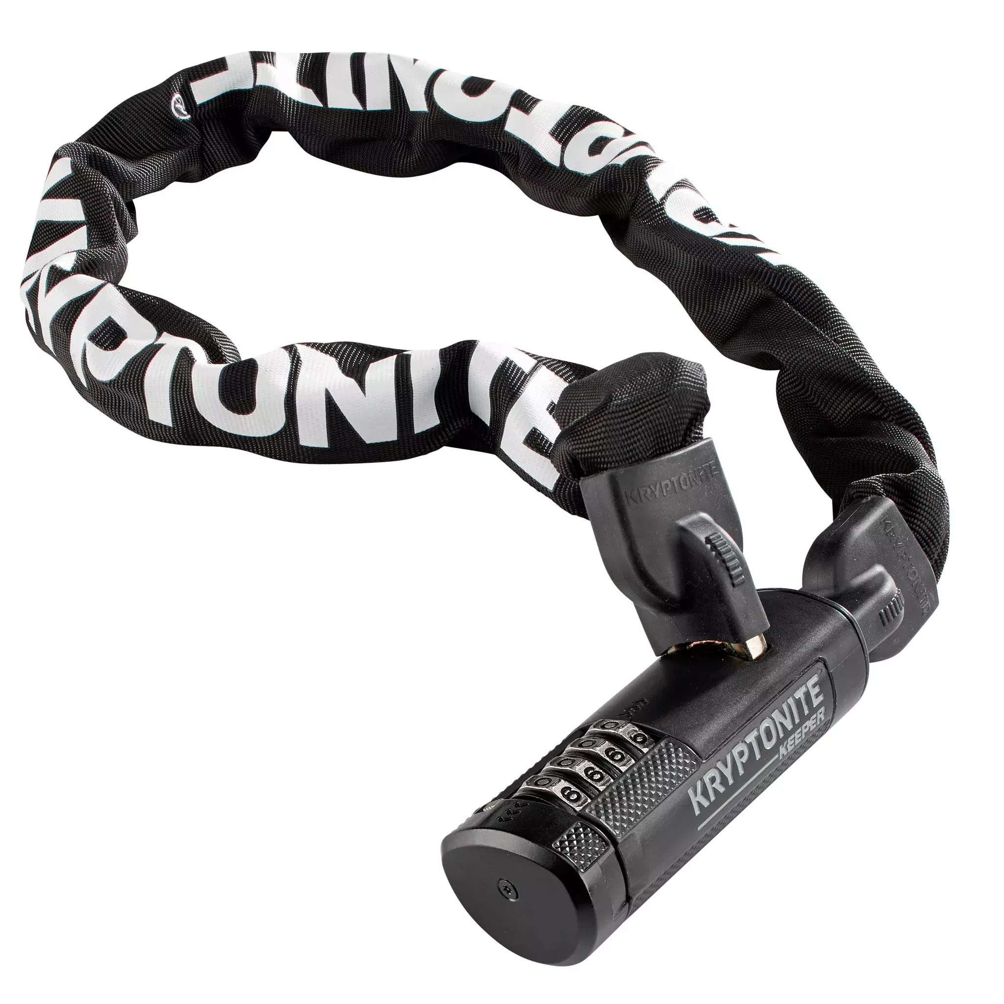 Kryptonite Keeper 712 Combination Integrated Chain Black