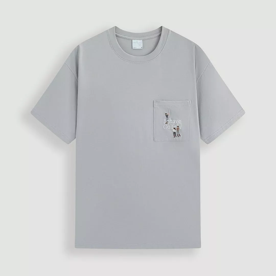 Laclavi GolfMen's Opening Shot Pocket T-Shirt - Gray