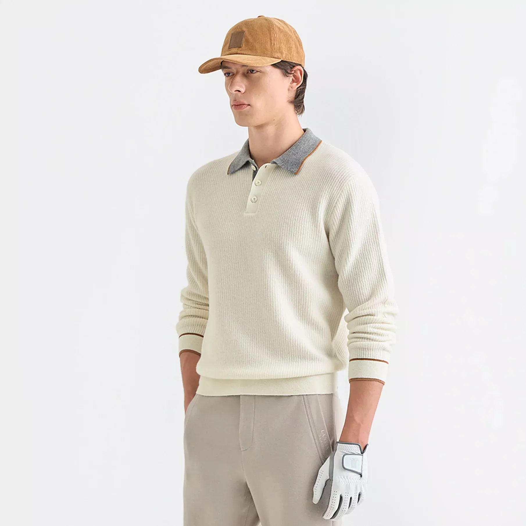 Lanvin BlancMen’s Sweater – Off White