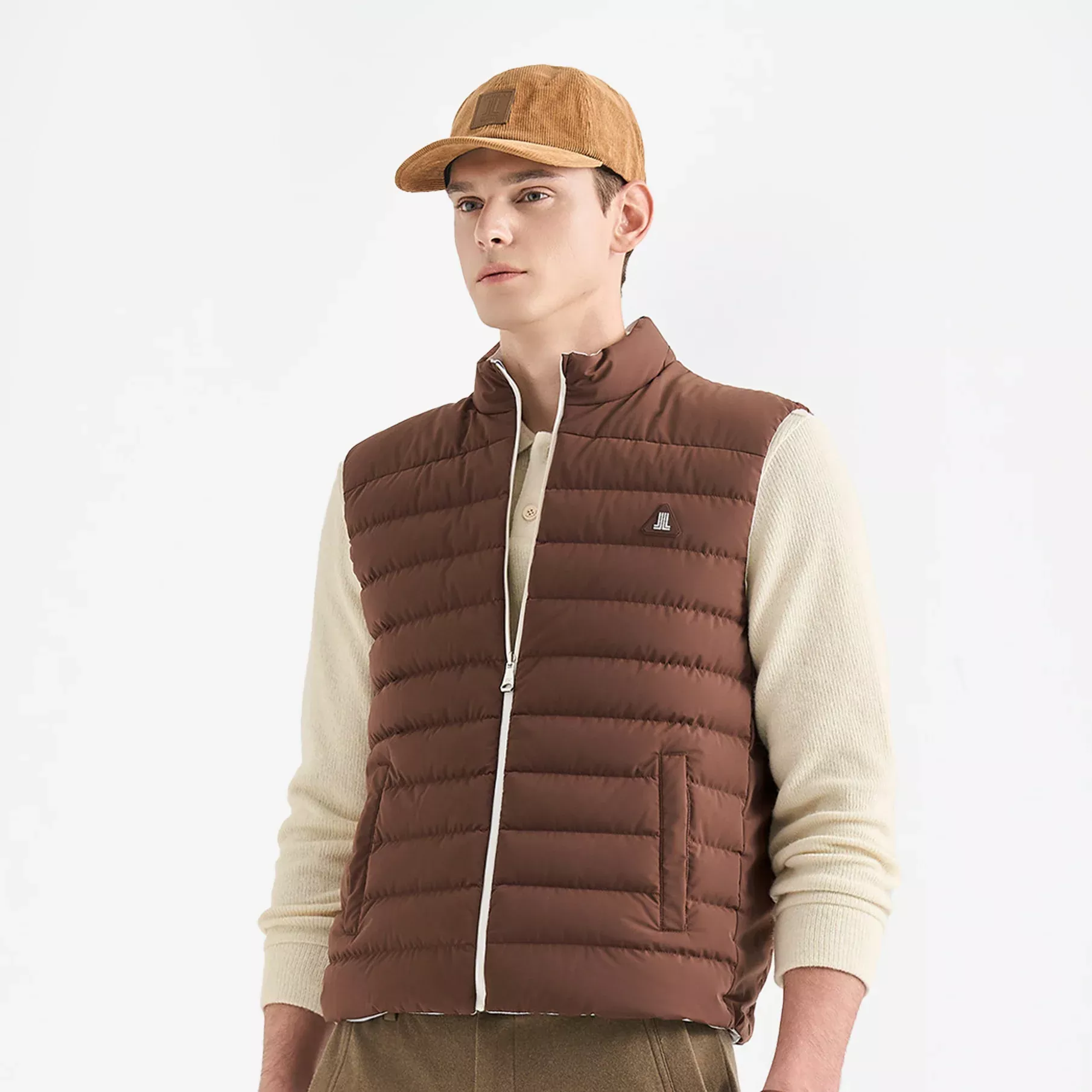 Lanvin BlancMen’s Vest – Brown