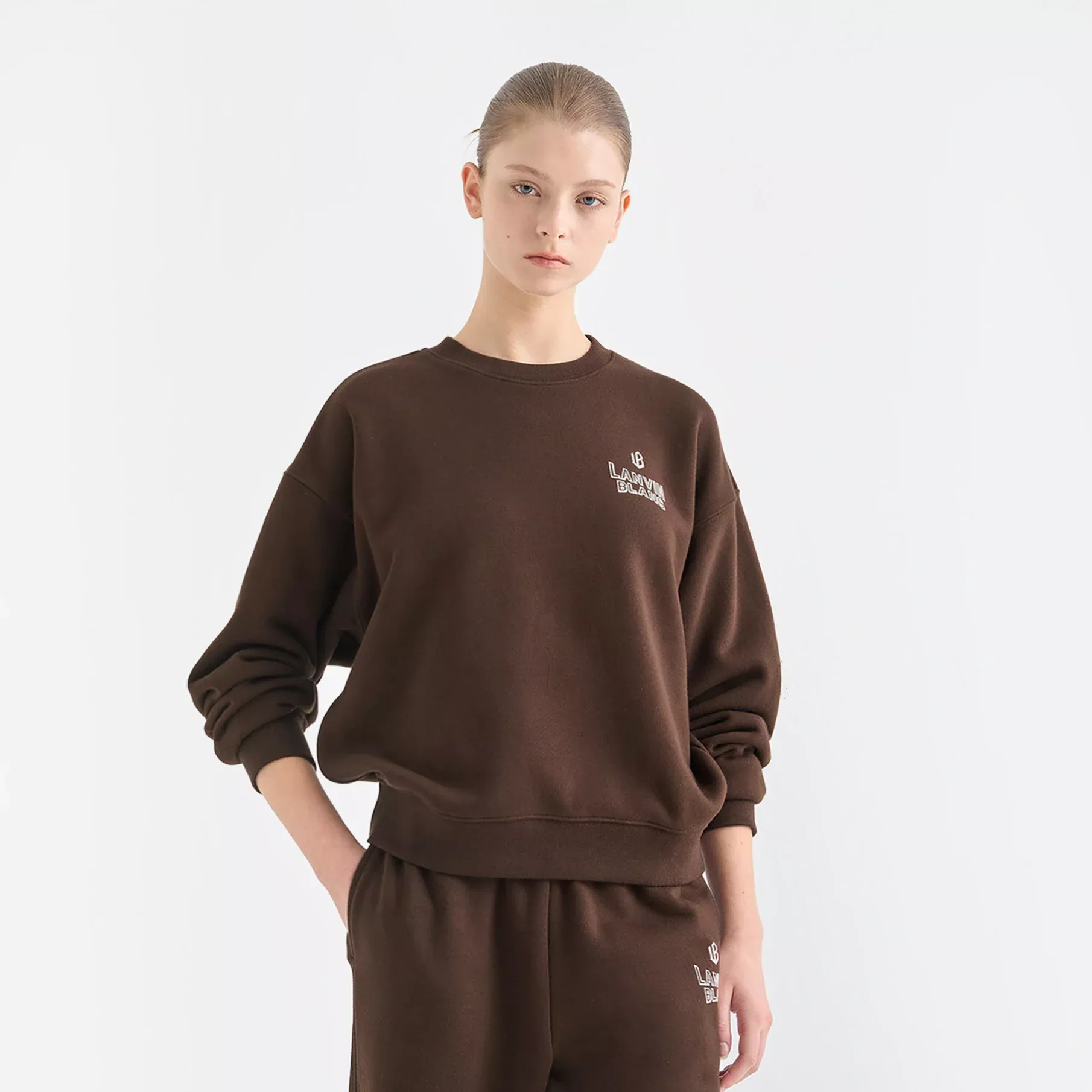 Lanvin BlancWomen’s Sweatshirt – Burgundy