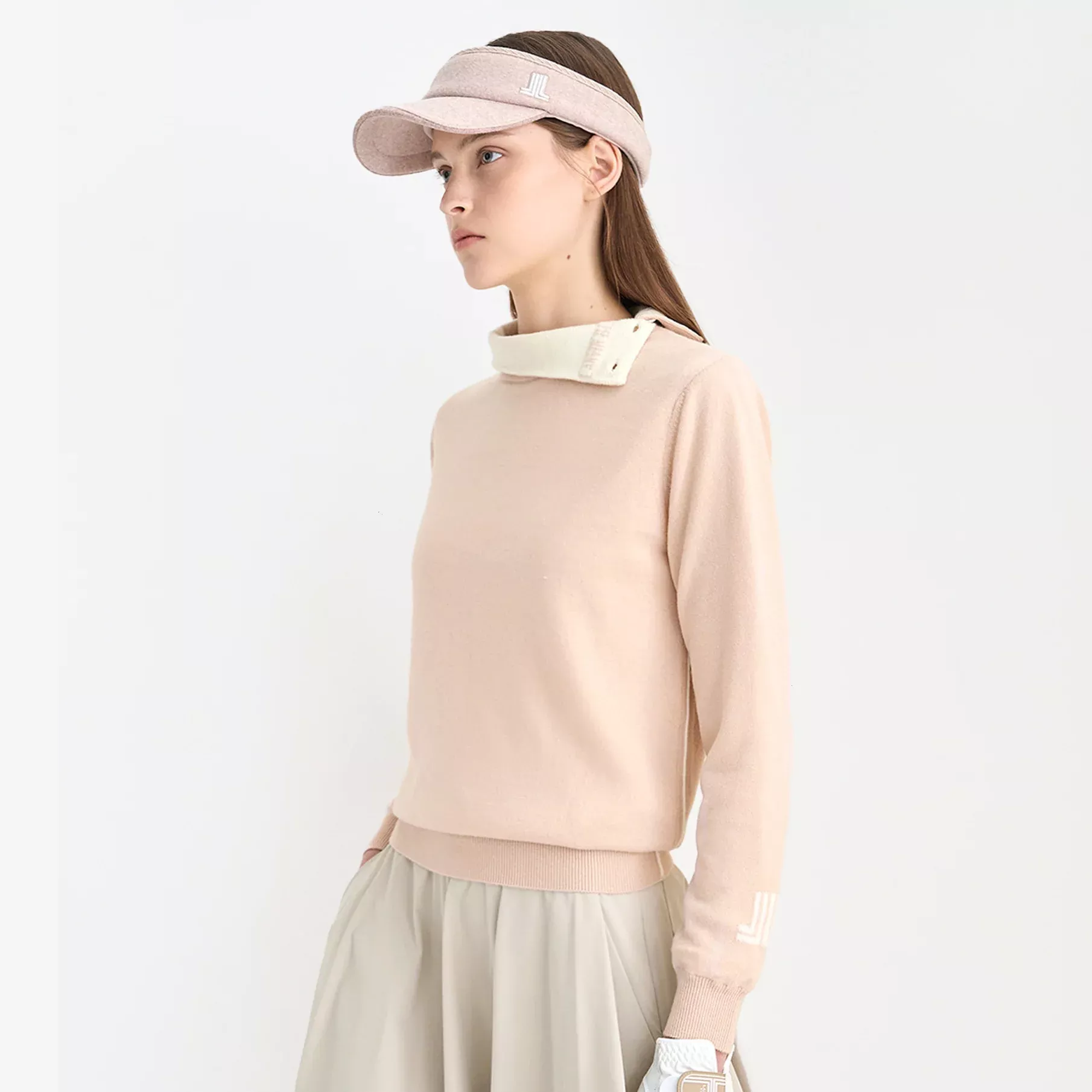 Lanvin BlancWomen’s Turtle Neck Top – Pink