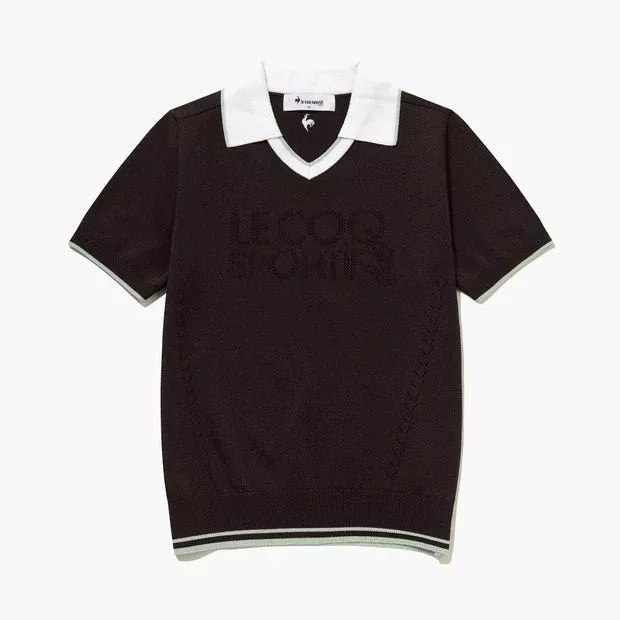 Le Coq SportifWomen’s Collar Sweater – Black